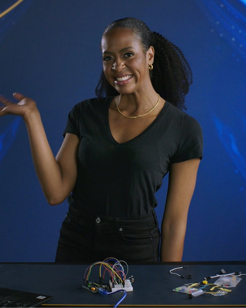 Danielle Regis on the LINGO set